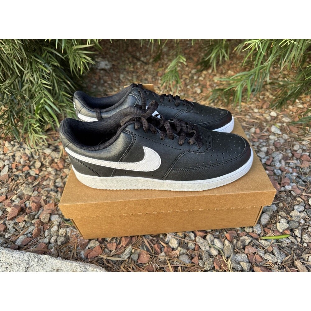 Nike Court Vision Next Nature Men's Sneakers Black/White DH2987-001 Size 10
